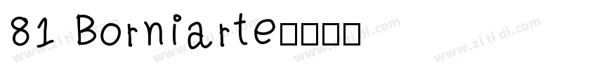 81 Borniarte字体转换